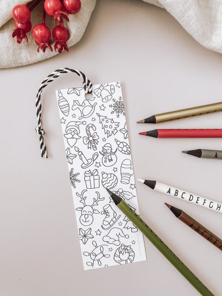 WEIHNACHTEN FÜR KIDS Lesezeichen zum Ausmalen